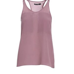 Catherine Gee Dusty Lavender Crepe de Chine Tank